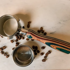 Customizable Skateboard Wood Breville/Sage Delonghi 54mm eco-friendly Bottomless Portafilter - Upgrade Your Espresso Game