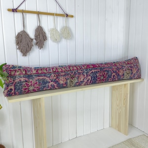 Long lumbar pillow, kilim pillow, turkish throw pillow, lumbar pillow, embroidered pillow, morrocan pillow, boho pillow, bed pillow !