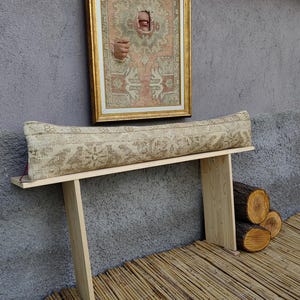 Extra long lumbar pillow, kilim pillow, turkish throw pillow, morrocan cushion, lumbar throw pillow, ethnic pillow, wool pillow cover