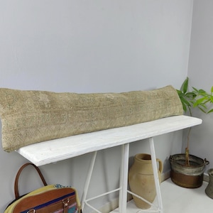 Extra long lumbar pillow, kilim pillow, turkish throw pillow, embroidered pillow, lumbar pillow, morrocan pillow, boho pillow, bed pillow !
