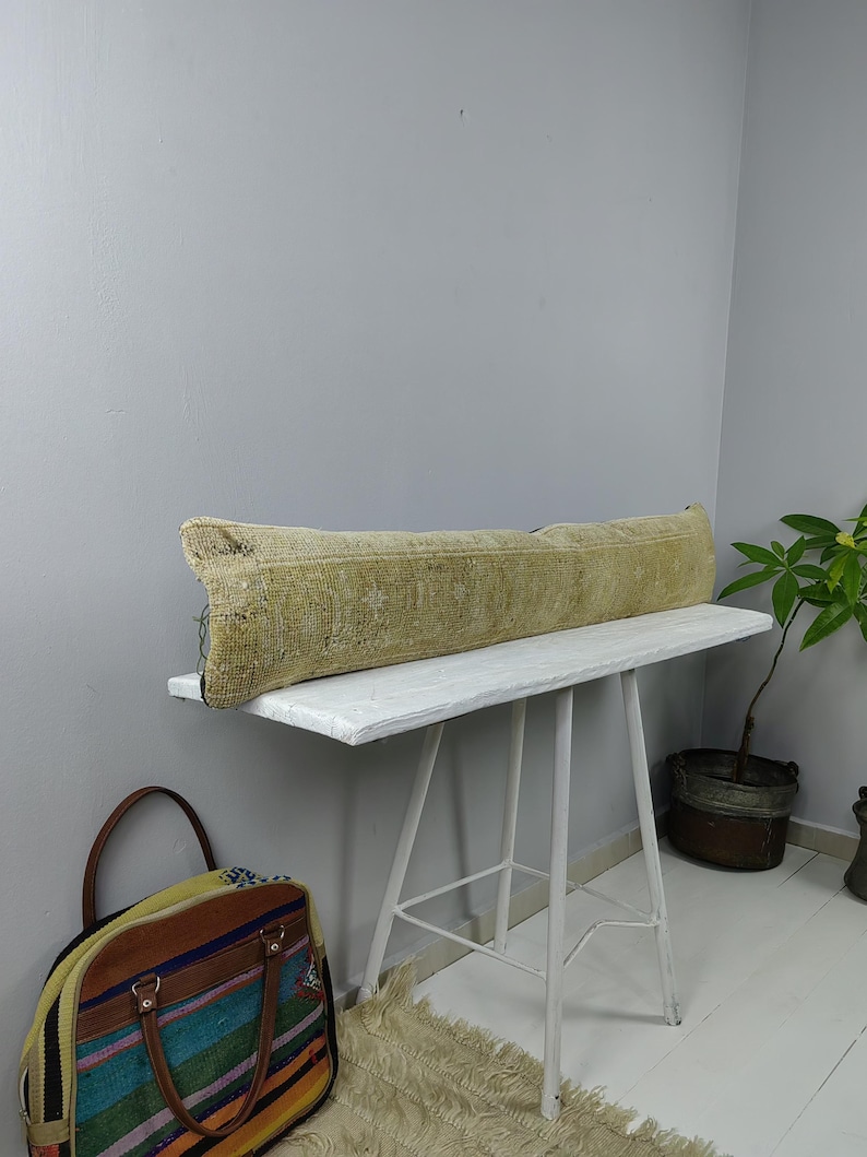 TURKISHRUGSPILLOW Turkish Kilim Lumbar Pillow - Thumbnail 3