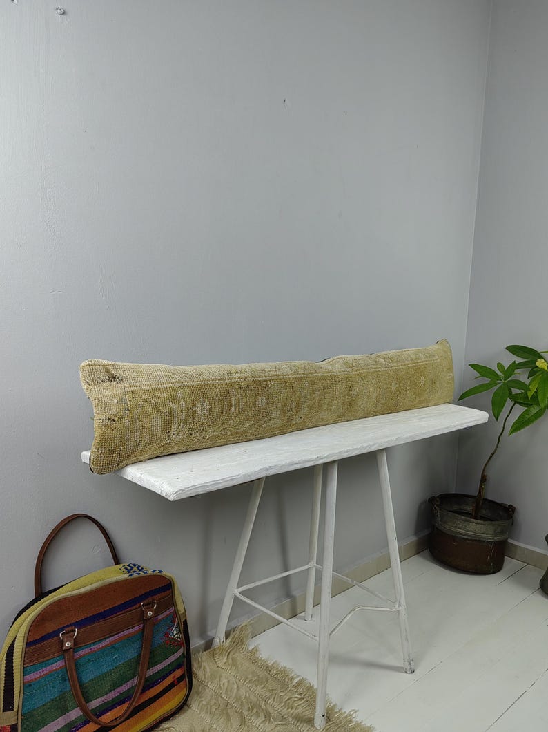 TURKISHRUGSPILLOW Turkish Kilim Lumbar Pillow - Thumbnail 2