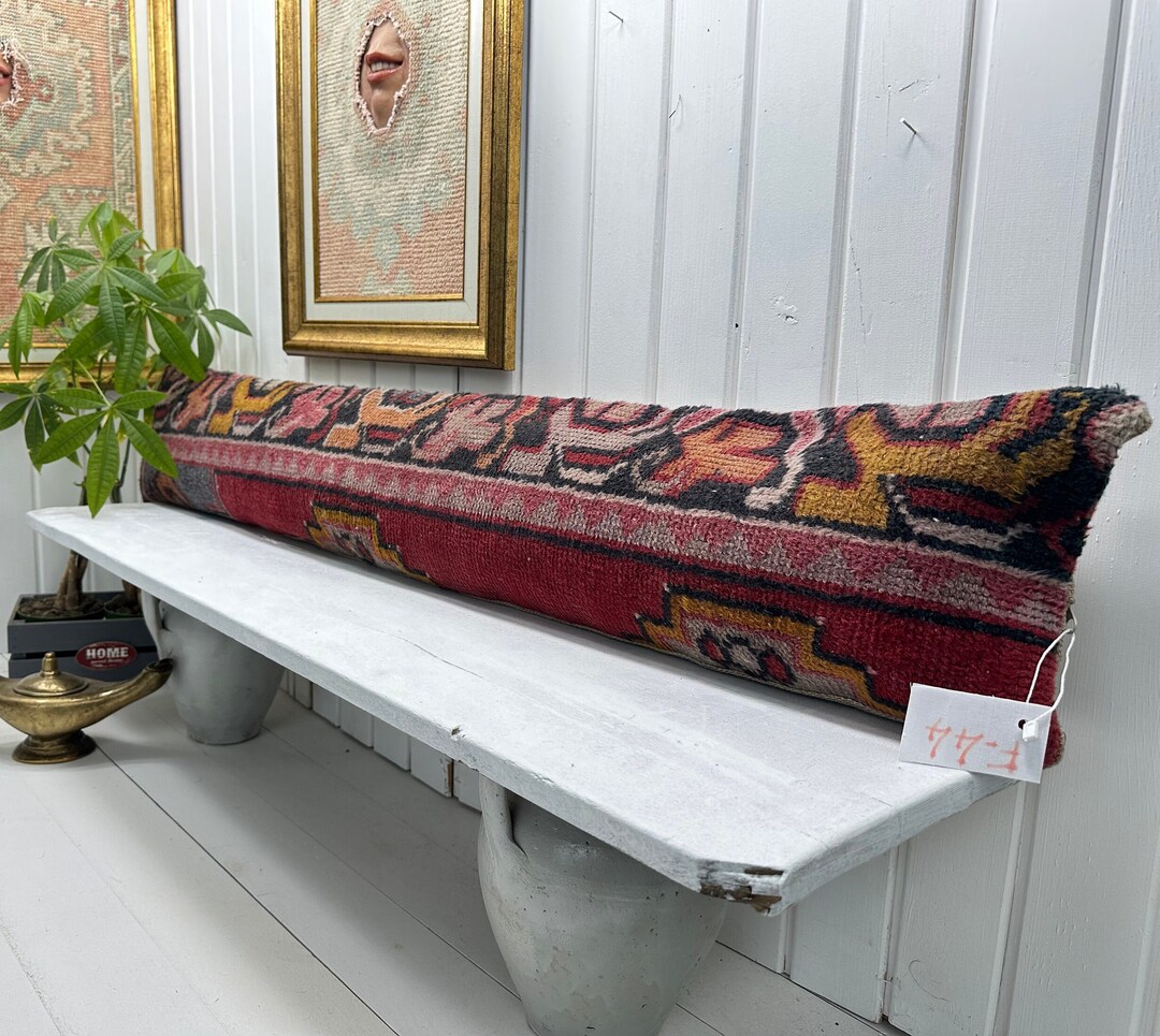 Kilim Lumbar Pillow Cover Turkish Rug Pillow Extra Long Etsy