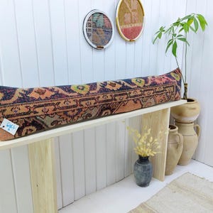Long lumbar pillow, extra long pillow, kilim pillow, turkish throw pillow, embroidered pillow, boho pillow, moroccan pillow, bed pillow !