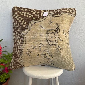 Hand Woven Natural Color Lumbar Pillow Cover ( limited )