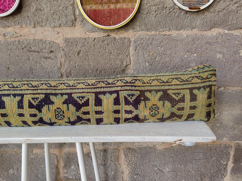 TURKISHRUGSPILLOW Kilim Lumbar Pillow - Thumbnail 5