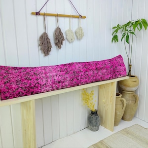 long pillow for bed,  extra long pillow,  lumbar throw pillow,  boho pillow for bed, body pillow cover,  long lumbar pillow,  bed pillow