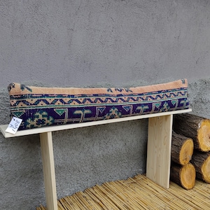 Extra long lumbar pillow, throw pillow cover, kilim pillow, morrocan pillow, home decor, ottoman pillow cover, lumbar pillow, bench cushion