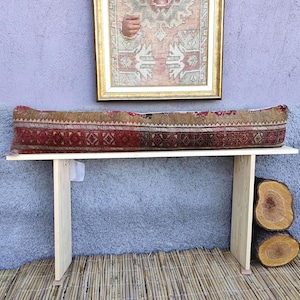 Oversized Lumbar Pillow Cover | Long Lumbar Pillow, Extra Long Pillow, Handmade Cushion, Boho Decor, Turkish Rug Pillow Cover