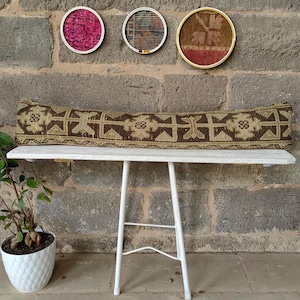 Big size Kilim Pillow - long Lumbar pillow - Carpet pillow - Kilim Pillow Cover - Long Bed Pillow, Cushion Cover, Turkish Kilim Pillow