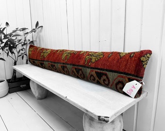 Extra Long Lumbar Pillow Cover | turkish Rug pillow cover | turkish pillow cover ! | FALL DECOR!