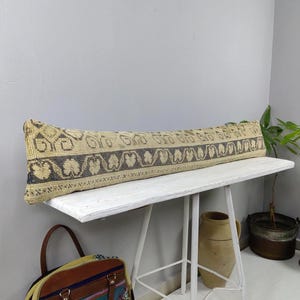 Long Lumbar Pillow, Extra Long Pillow, Long Pillow For Bed, Lumbar Throw Pillow, Boho Pillow
