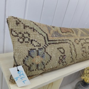 Extra farmhouse lumbar pillow, kilim pillow, turkish throw pillow, embroidered pillow, lumbar pillow, moroccan pillow,boho pillow,bed pillow