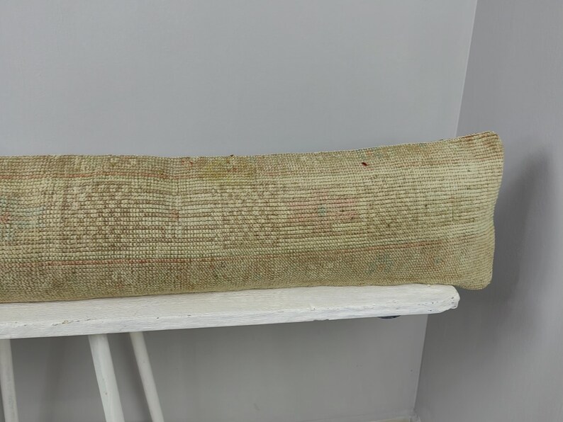 Hand woven pillow - long pillow - bed pillow - decorative pillow - rug pillow - anatolian pillow - unique pillow - turkish pillow rug cover image 6