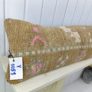 Extra Long Lumbar Pillow Cover | turkish rug pillow cover  | turkish pillow cover !  | RUSTİC DECOR !