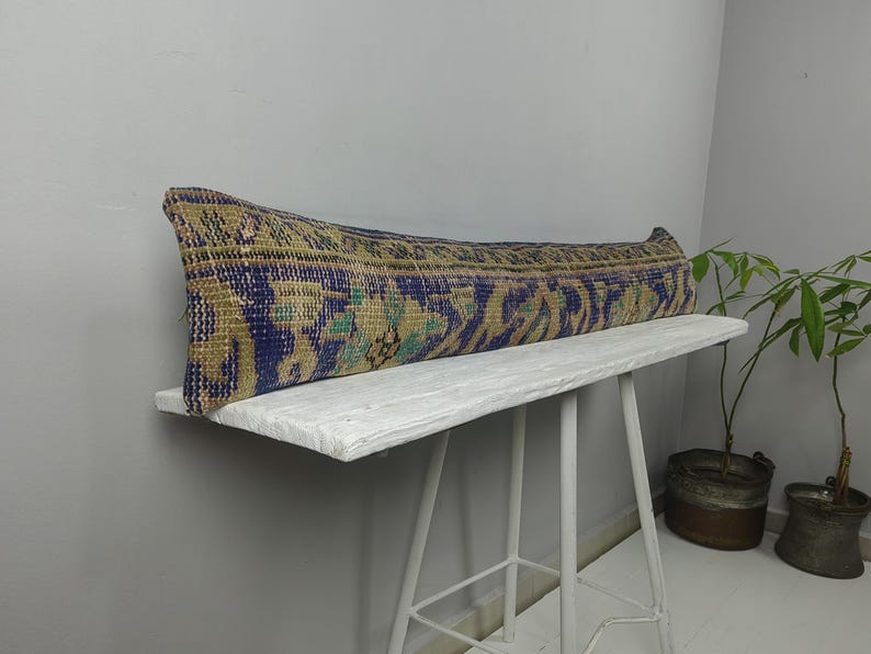 TURKISHRUGSPILLOW Bolster Pillow Cover - Thumbnail 3