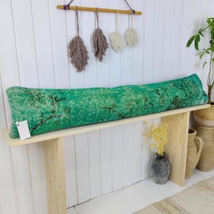 Extra long Bolster Pillow , turkish rug pillow cover, carpet pillow, kilim pillow, pillow cover, lumbar pillow, living room pillow