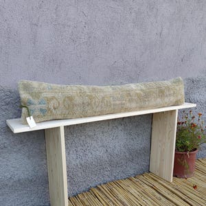 Extra Long Lumbar Pillow Cover | Turkish Rug Pillow | Boho Lumbar Pillow | Bed Pillow |