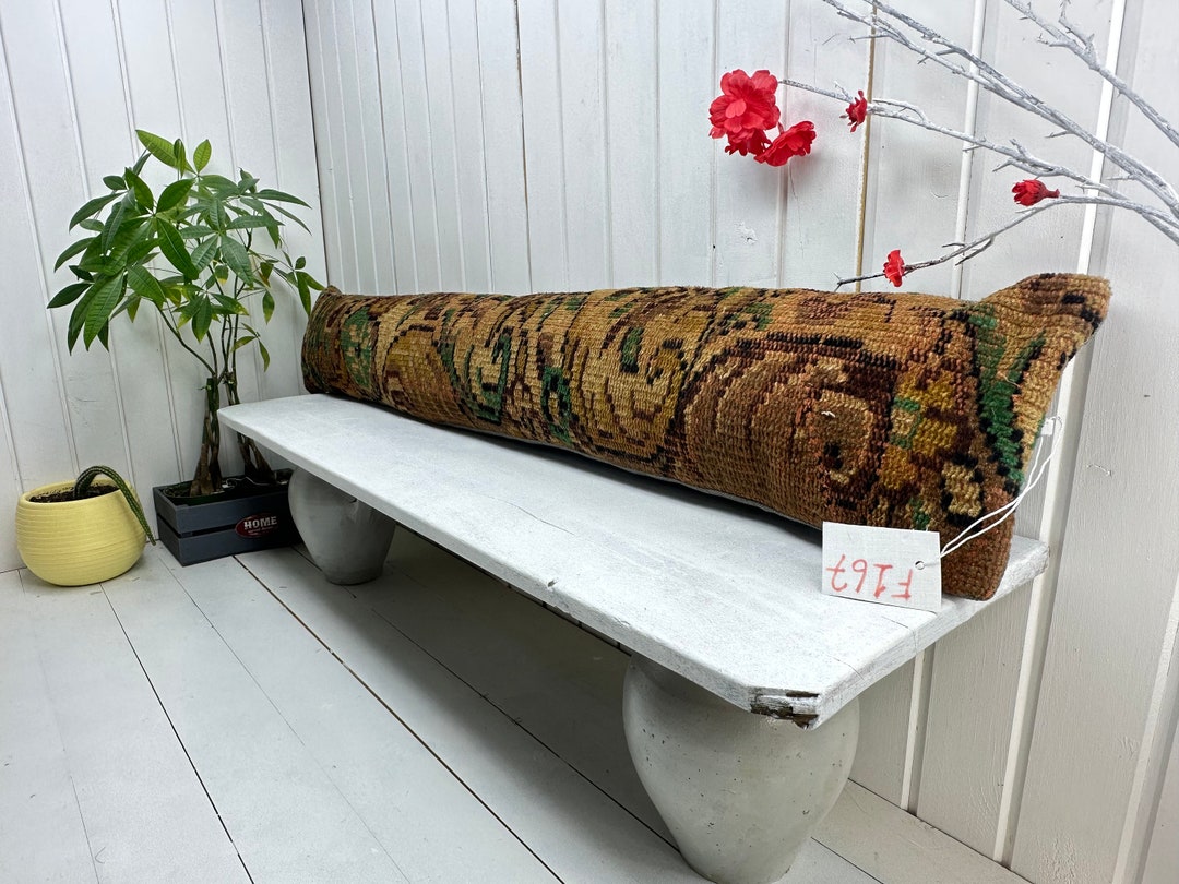 Pillow for Bed , 47x8 Lumbar Pillow , King Bed Lumbar, Boho Pillow