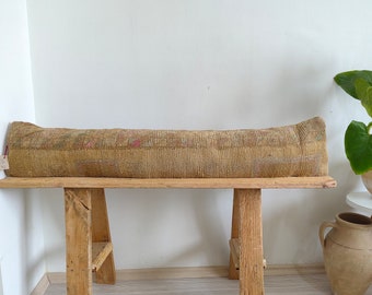 Extra Long Lumbar Pillow Cover | turkish rug pillow cover  | turkish pillow cover !  | RUSTİC DECOR!