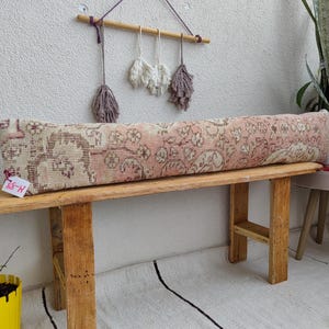 Long Lumbar Pillow Cover | turkish rug pillow cover | Kilim pillow cover ! | Bench pillow, Couch pillow, Pillow case, LY 222