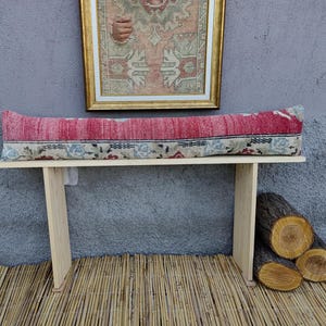 Funda de almohada lumbar rústica turca / Cojín decorativo moderno / Regalo para un nuevo hogar