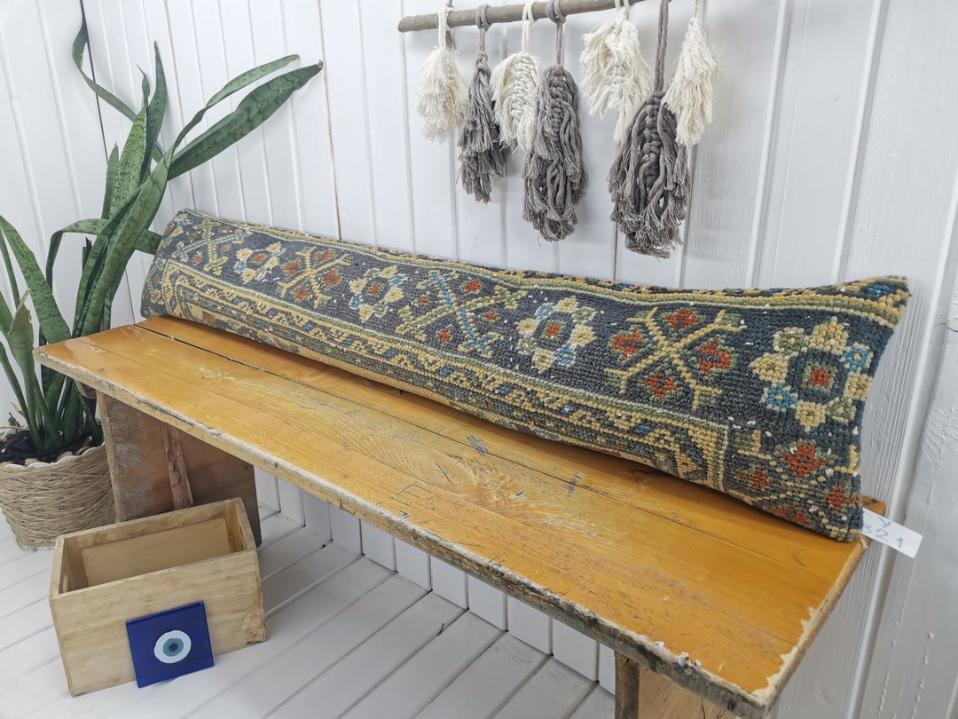 Rustic Rug Pillow , Turkish Rug Pillow Cover, Antique Rug, Inspired