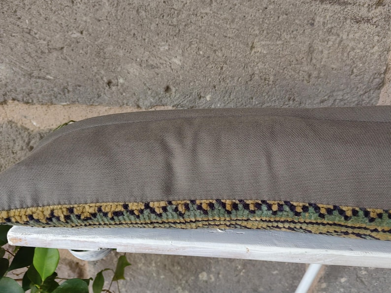 TURKISHRUGSPILLOW Kilim Lumbar Pillow - Thumbnail 4