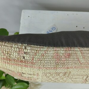 Hand woven pillow - long pillow - bed pillow - decorative pillow - rug pillow - anatolian pillow - unique pillow - turkish pillow rug cover image 8