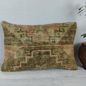 Extra long lumbar pillow, kilim pillow, turkish throw pillow, morrocan cushion, lumbar throw pillow, ethnic pillow, wool pillow cover