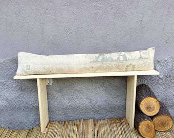 Extra Long Lumbar Pillow Cover | Turkish Rug Pillow | Boho Body Pillow Cover for Bed, Bolster Pillow