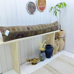 Extra long lumbar pillow, kilim pillow, turkish throw pillow, moroccan pillow, embroidered pillow, boho pillow, bed pillow,decorative pillow