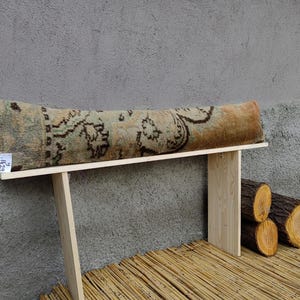 Extra long Bolster Pillow Cover, turkish rug Pillow Cover, Extra Long Lumbar Pillow, Brown Long Pillow Cover