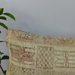 Hand woven pillow - long pillow - bed pillow - decorative pillow - rug pillow - anatolian pillow - unique pillow - turkish pillow rug cover image 7