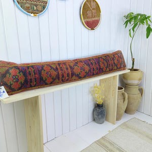Extra Long Lumbar Pillow Cover | turkish rug pillow cover  | turkish pillow cover !  | RUSTİC DECOR!