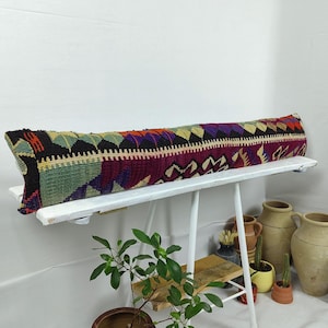 Long Waist Pillow Case, Extra Wide Bed Pillows, 8x47,  Sofa or Queen/King Bed Lumbar Pillow Cases, Farmhouse, big size Lumbar pillow