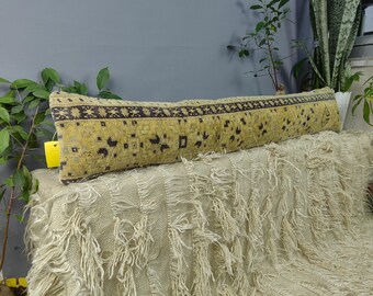 long lumbar pillow | accent pillow | bolster pillow | body pillow cover, turkish throw pillow,boho lumbar pillow,long pillow | HOME DECOR