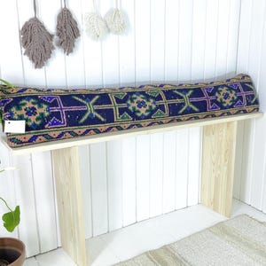 Long Bed Pillow – Bedroom Pillow – Long Lumbar Pillow – Decorative Lumbar Pillow – Boho Pillow Cover – Extra Long Kilim Pillow