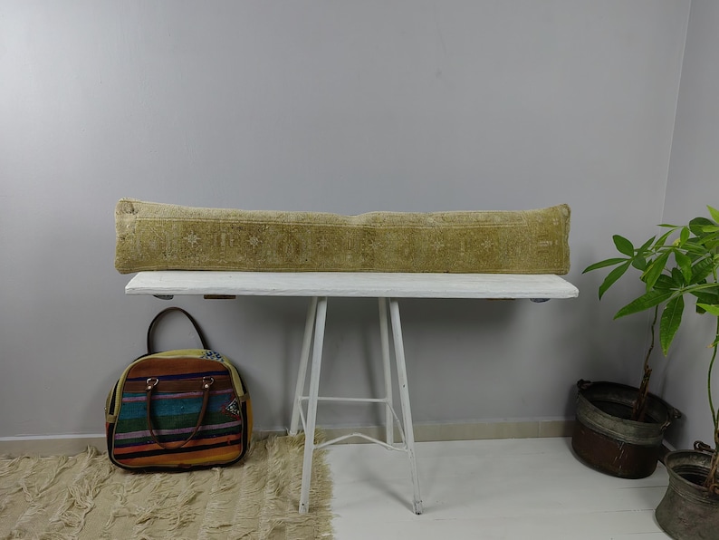 TURKISHRUGSPILLOW Turkish Kilim Lumbar Pillow - Thumbnail 5