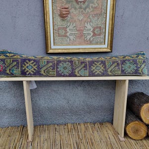 Extra Long Lumbar Pillow Cover | Turkish rug pillow cover | Turkish pillow cover | Long bed Pillow