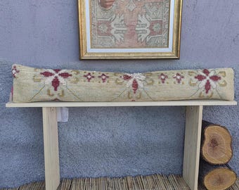 Extra Long Lumbar Pillow Cover | turkish rug pillow cover | turkish pillow cover ! | ANTİQUE DECOR !