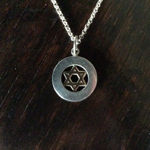 Kupittaan Kulta two colour sterling silver Star of David pendant