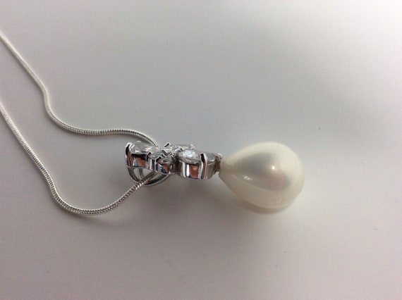 Charles Winston Vintage Faux Pearl And Cubic Zirc… - image 5