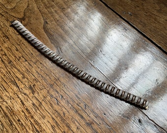 Pulsera vintage de eslabones articulados en forma de S en plata dorada de dos tonos con veinte diamantes pequeños