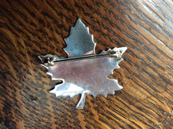 Vintage Bond Boyd sterling silver Canada maple le… - image 4