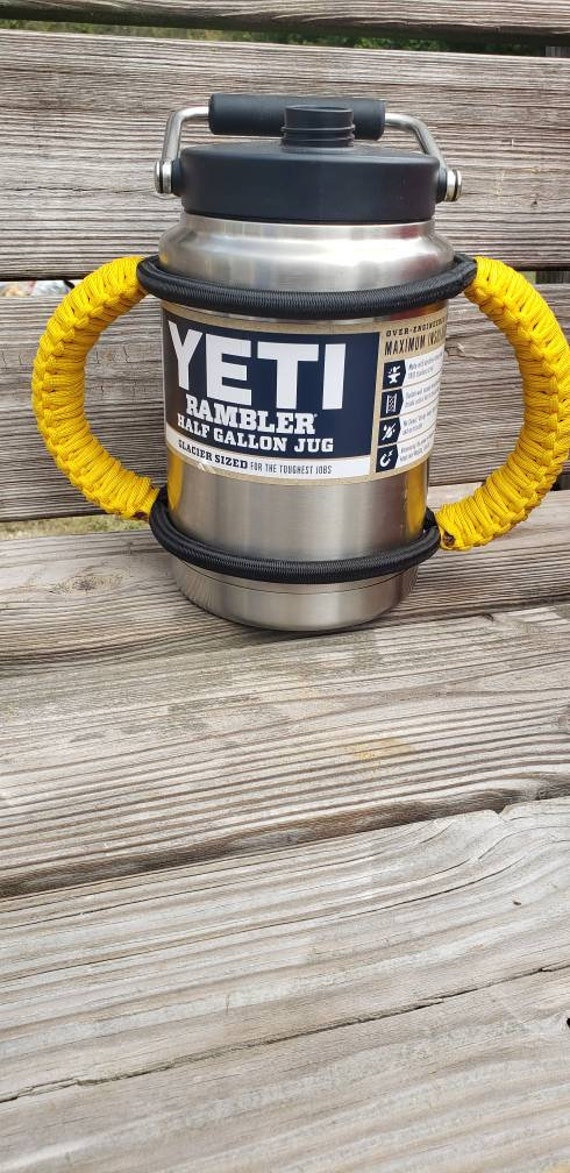 Yeti one gallon jug compared to half gallon jug and 64 oz Rambler