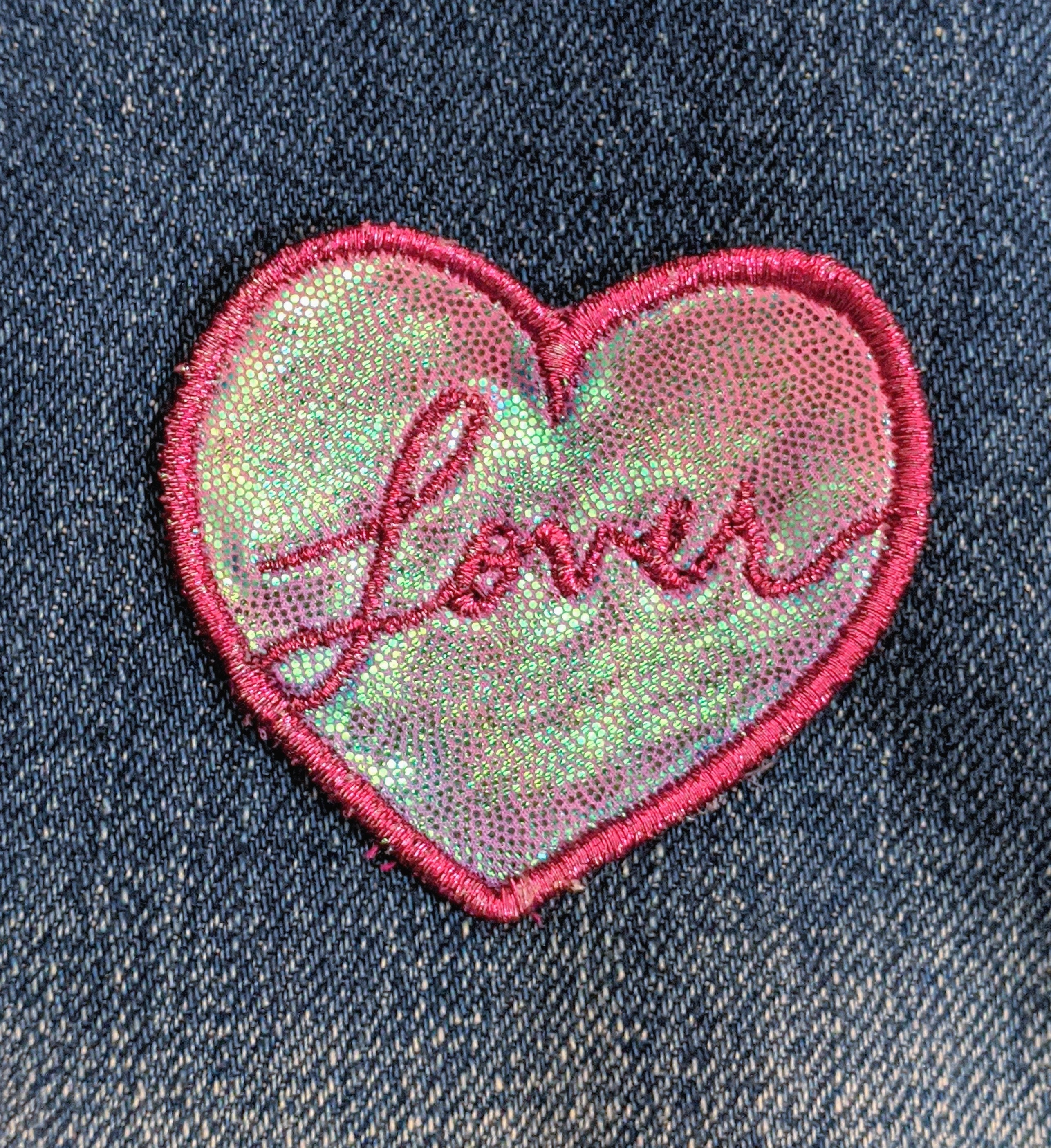 Taylor Swift Lover Embroidered Glitter Patch