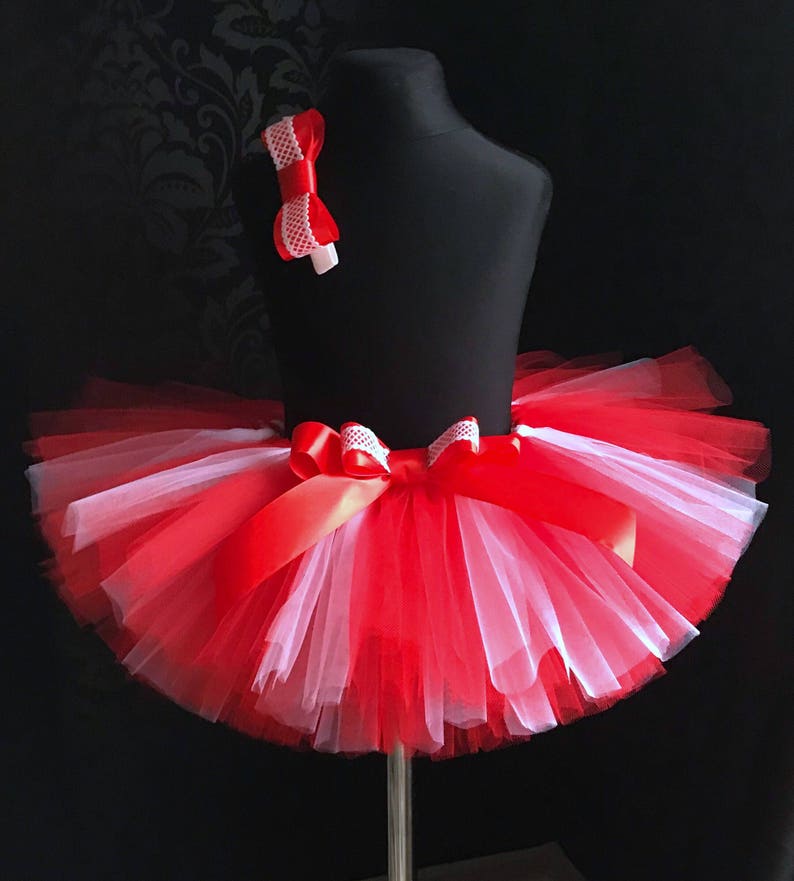 red and white tutu skirt