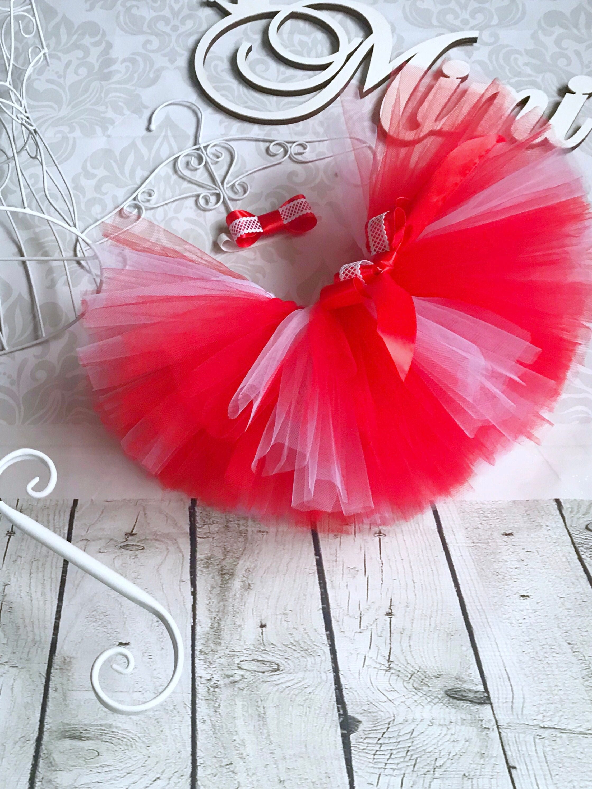 red and white tutu skirt