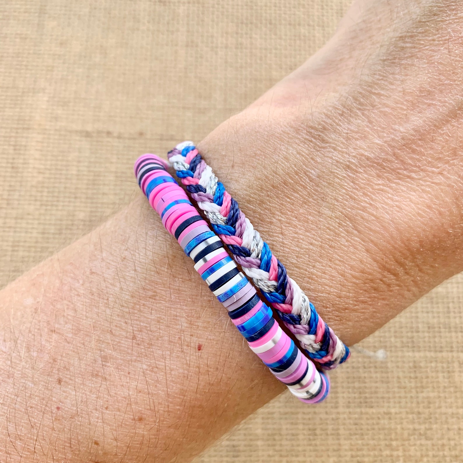 Wax String Braceletbracelet Setwaterproof Etsy